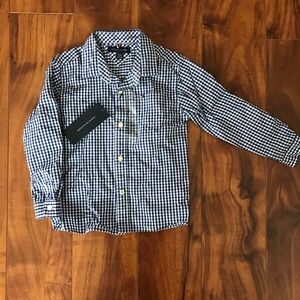 Tommy Hilfiger navy check dress shirt